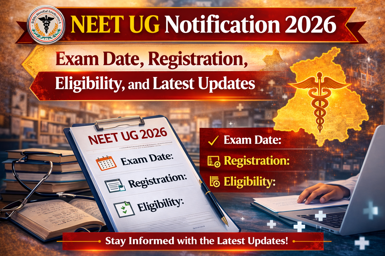 NEET UG Notification 2026: Exam Date, Registration, Eligibility & Updates | NEET Rank Predictor, NMC, WDOMS, WHO Guide